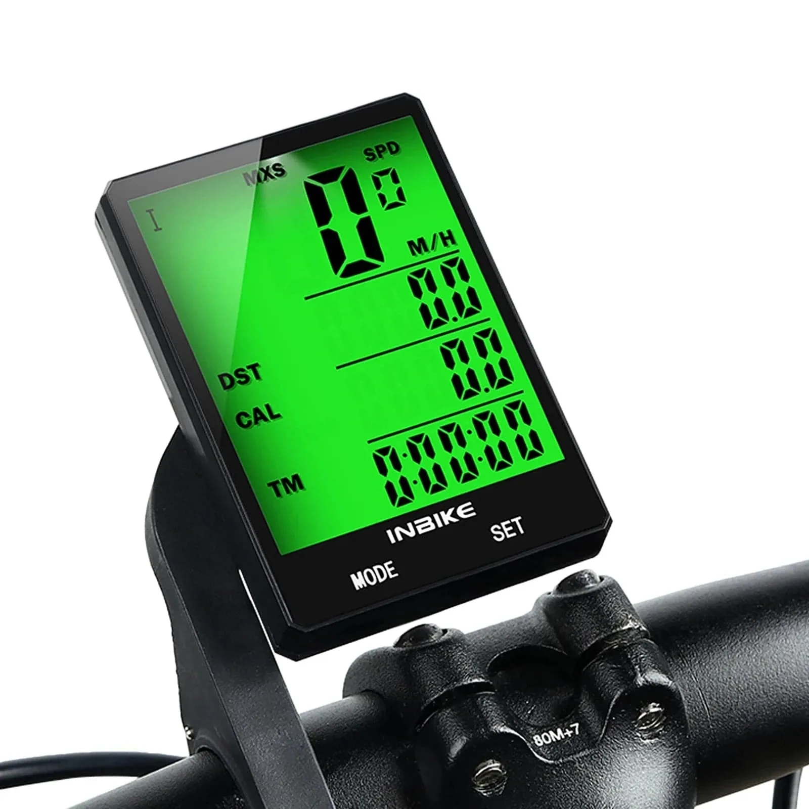 2.8 inch Bike Wireless Computer Multifunction Rainproof Riding Bicycle Odometer Cycling Speedometer Stopwatch Backlight Display