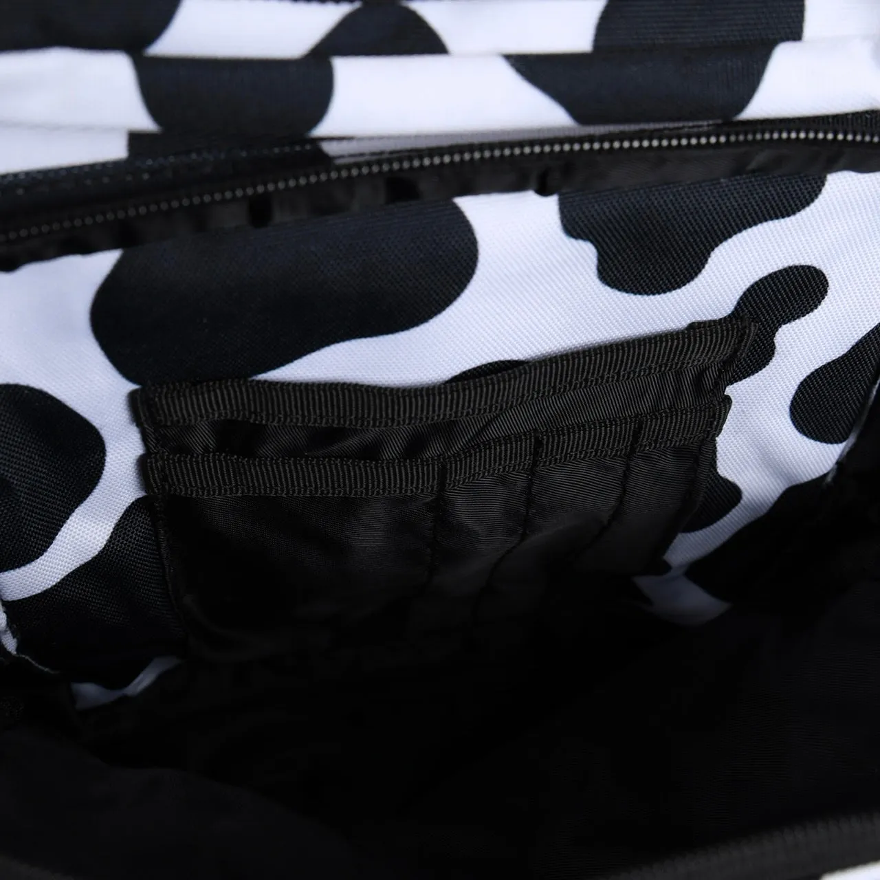 35L Backpack Black White Cow