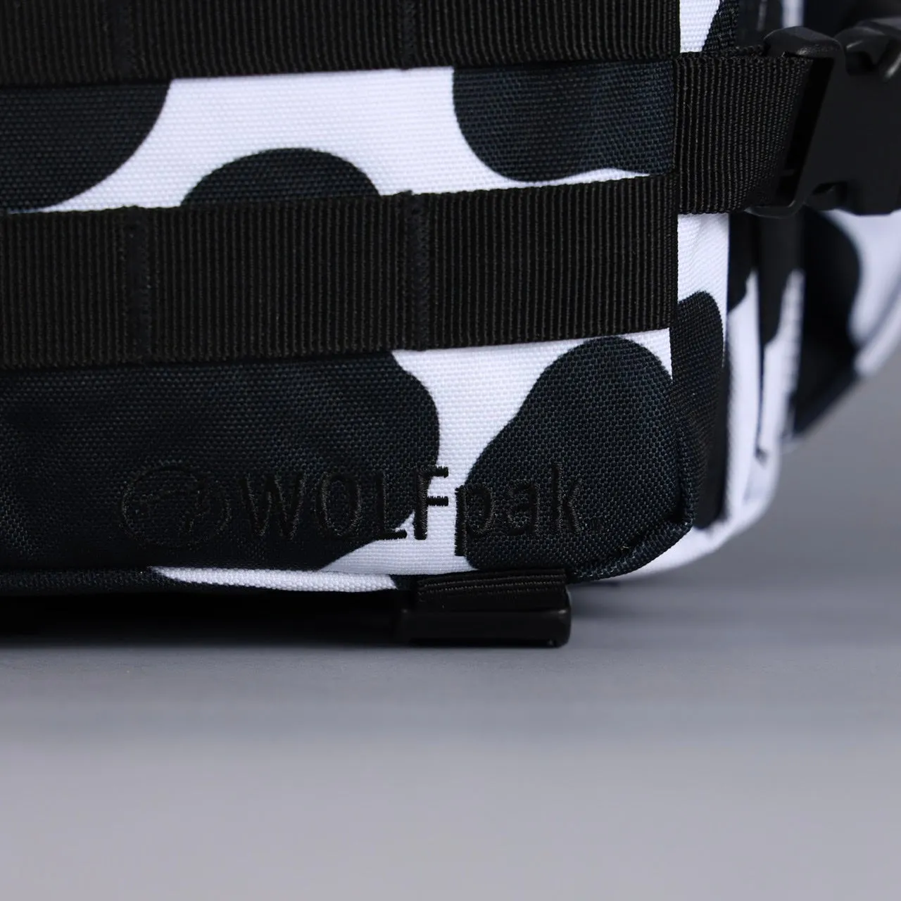 35L Backpack Black White Cow