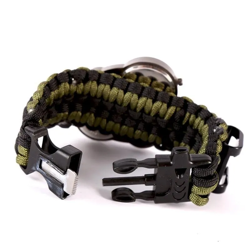 6-in-1 Survival Watch with Paracord Band