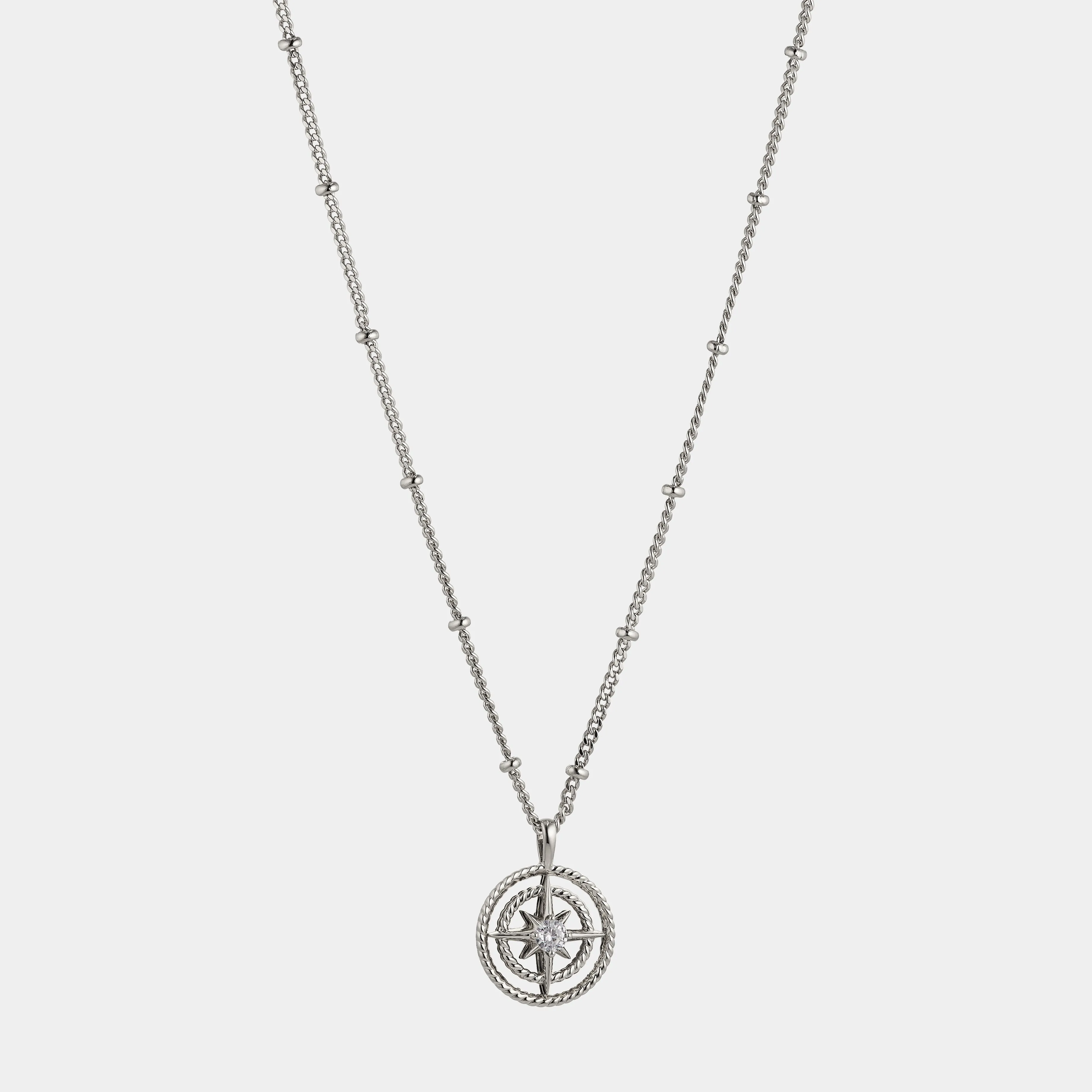 AJOA VACAY COMPASS ROPE PENDANT NECKLACE