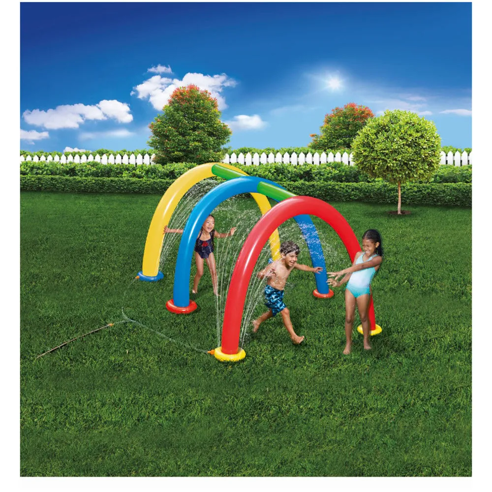 Banzai Splash Tunnel Sprinkler - Inflatable Water Play Toy for Backyard Fun