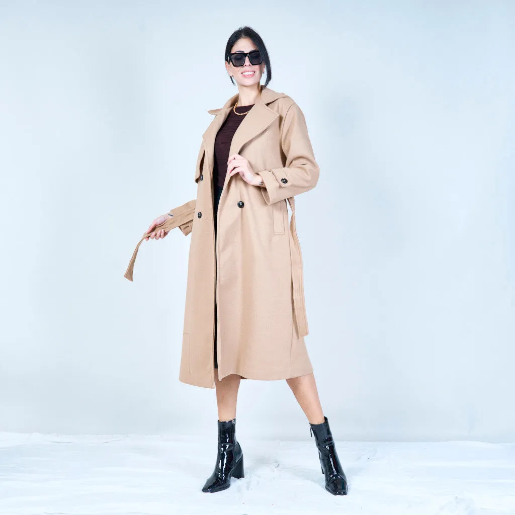 Belted trench coat wholesale