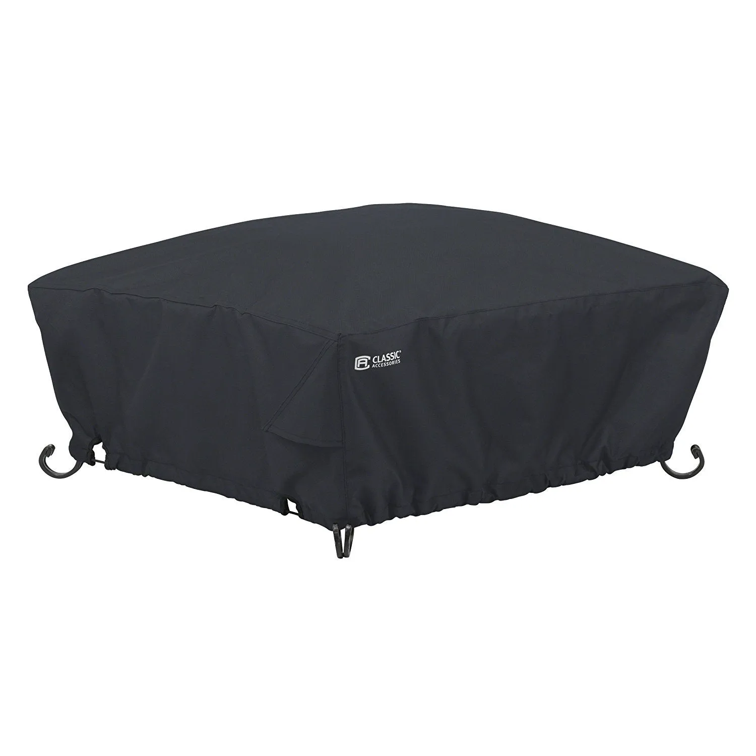 Classic Accessories 55-555-010401-00 Square Fire Pit Cover, 30&quot;, Black