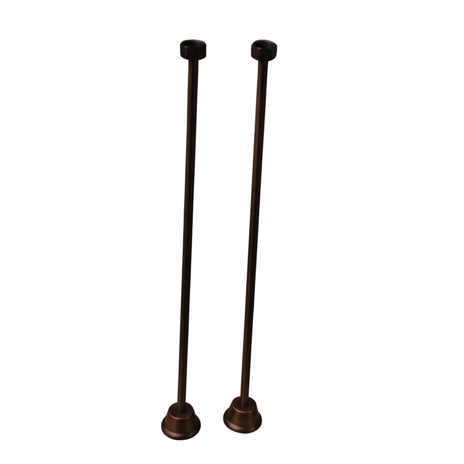 Columbus 61" Cast Iron Double Roll Top Tub Kit-Oil Rubbed Bronze Accessories