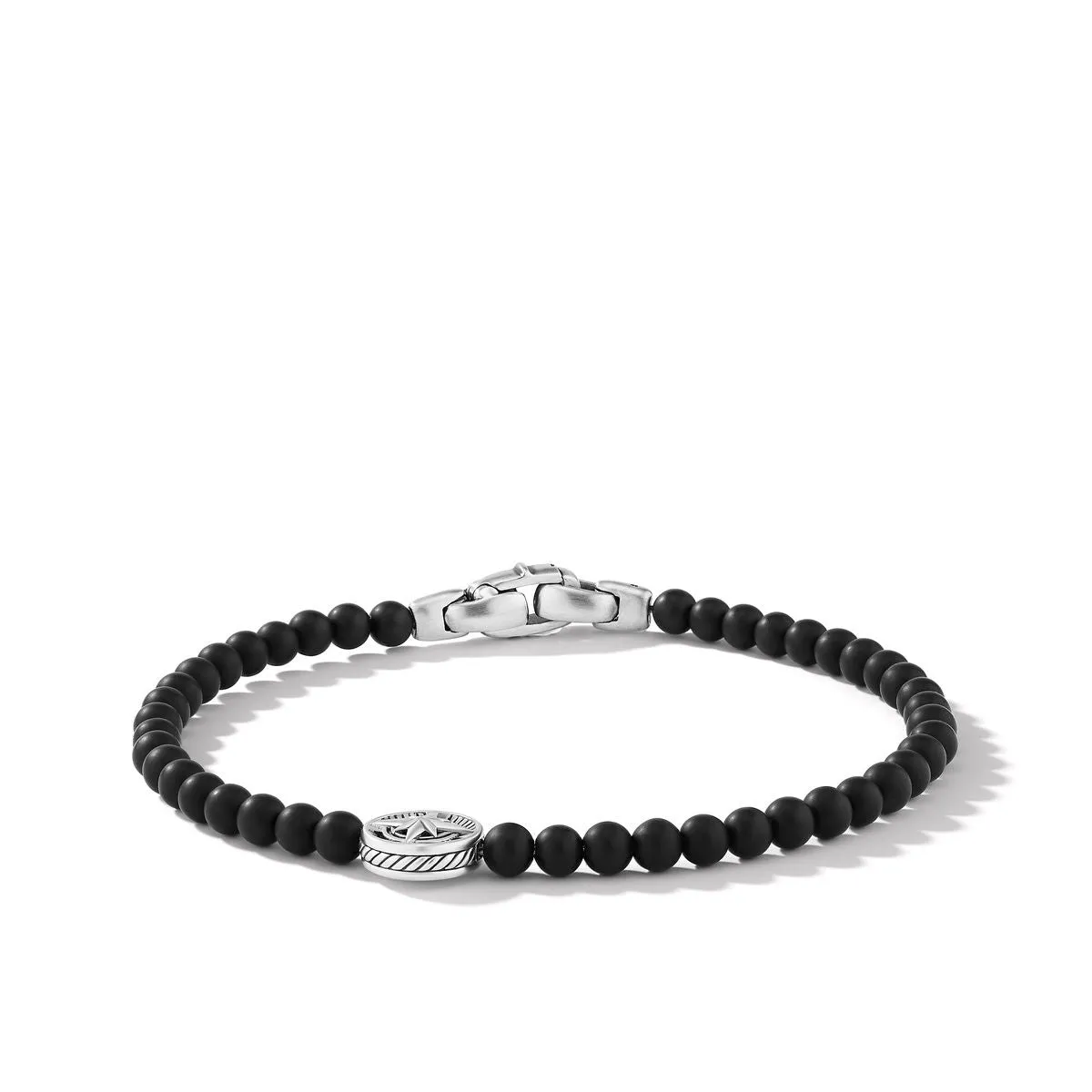 David Yurman Gents Spiritual Beads Compass Bracelet with Black Onyx