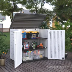 Emma Outdoor Garden Shed Utility   1 Shelf (FREE ASSEMBLY)