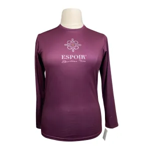 Espoir 'Lumiere' Shirt in Plum - Women's Large