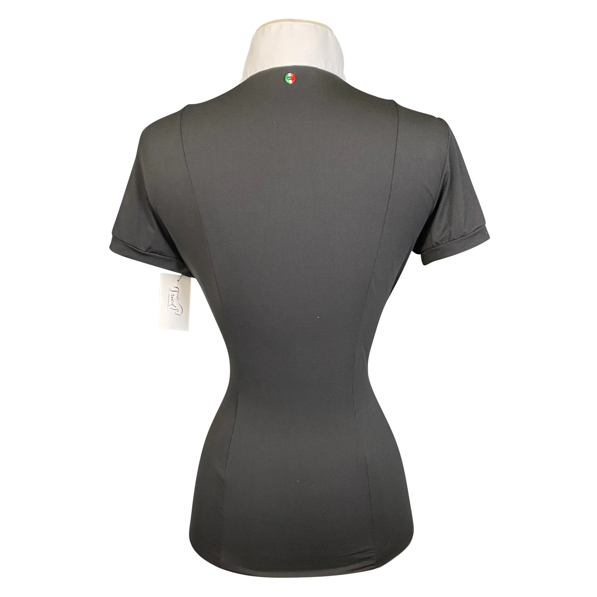 For Horses 'Emie' Show Shirt in Black/White - Women's Small