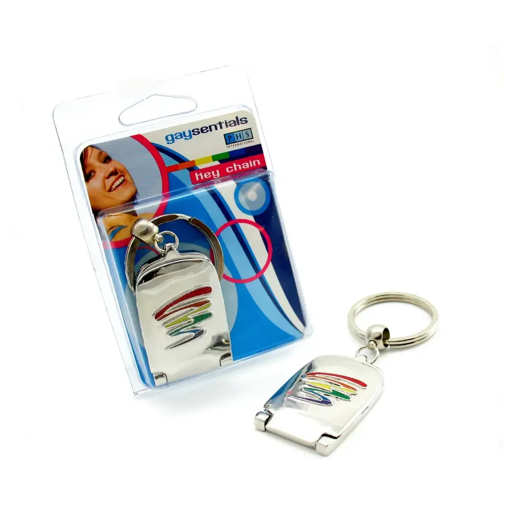 Gaysentials Mirror Key Chain Squiggle