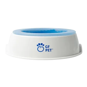 GF Pet Ice Bowl - Pet Cooling Water Bowl White/Blue