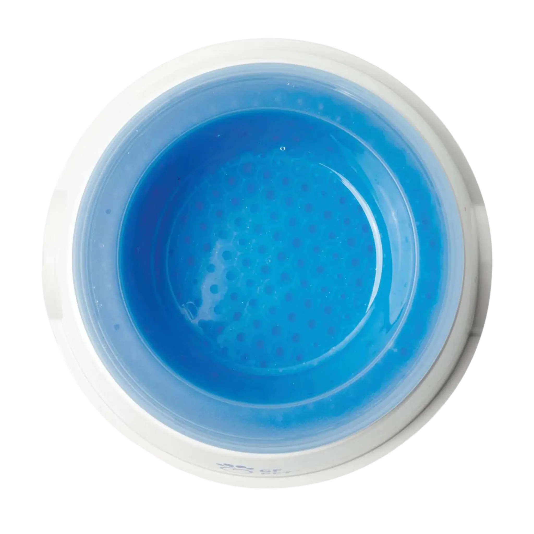 GF Pet Ice Bowl - Pet Cooling Water Bowl White/Blue