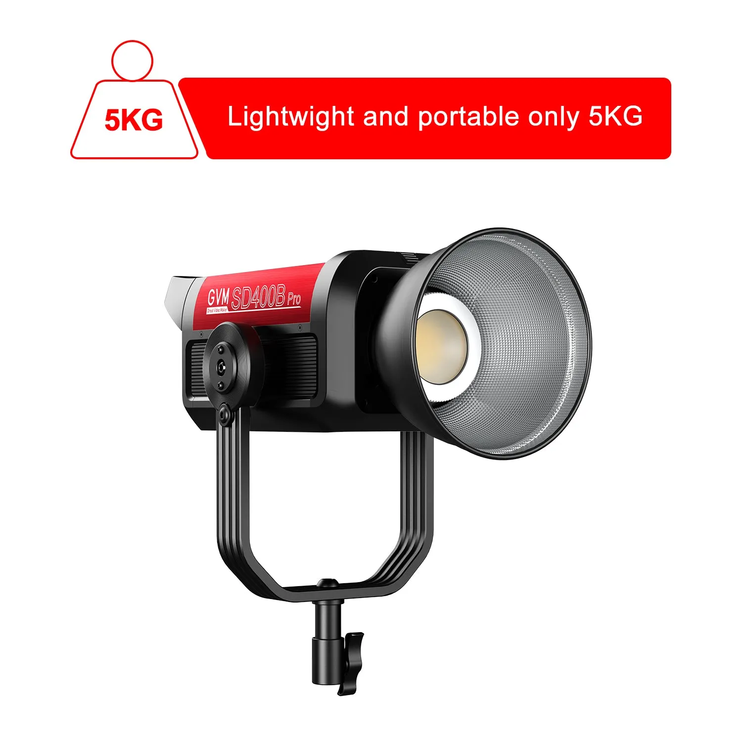 GVM PRO-SD400B 400W Waterproof Bi-Color Monolight(V-mount & Mesh Bluetooth)