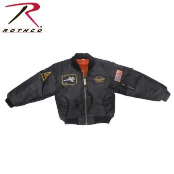 Kids Flight Jacket With Patches