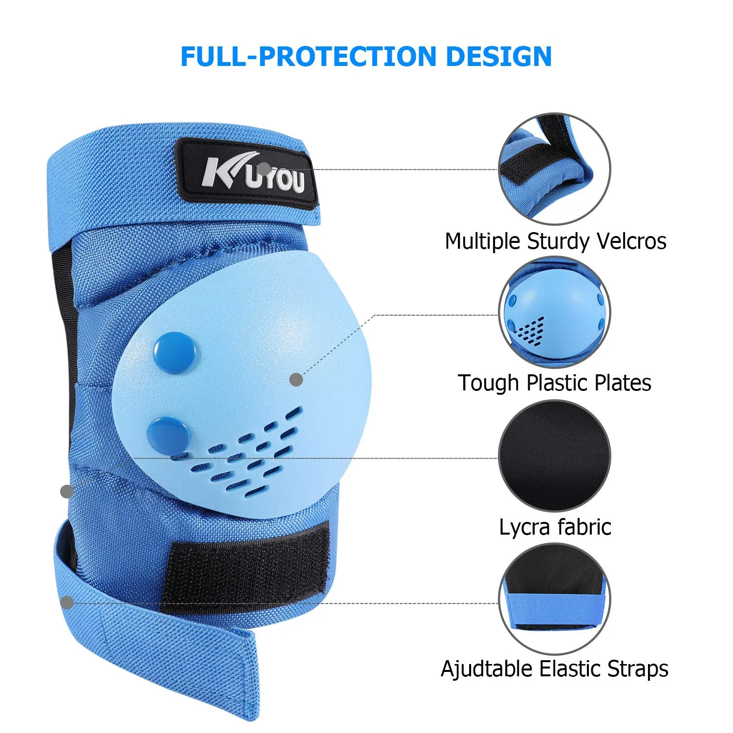 Kids Youth Knee Pad Elbow Pads Wrist Guards