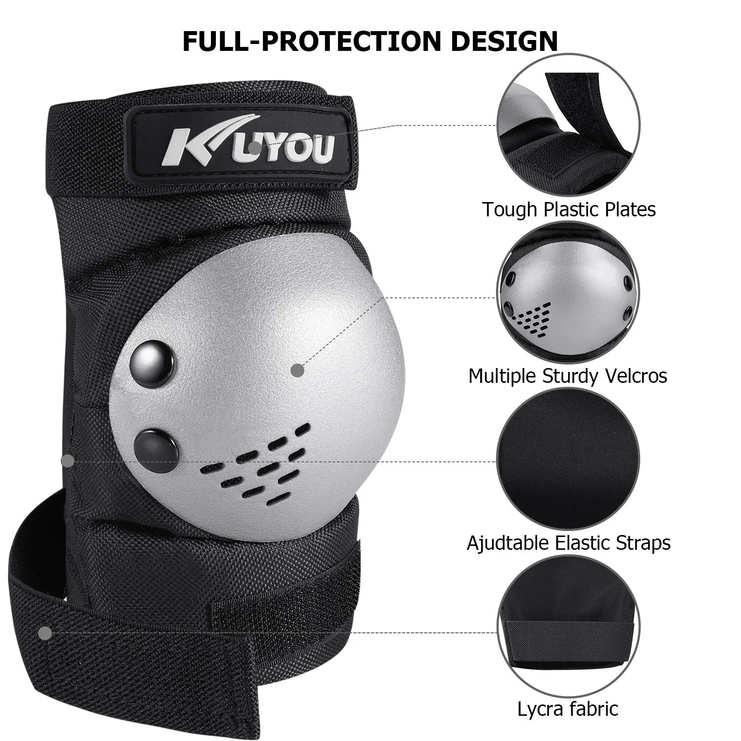 Kids Youth Knee Pad Elbow Pads Wrist Guards