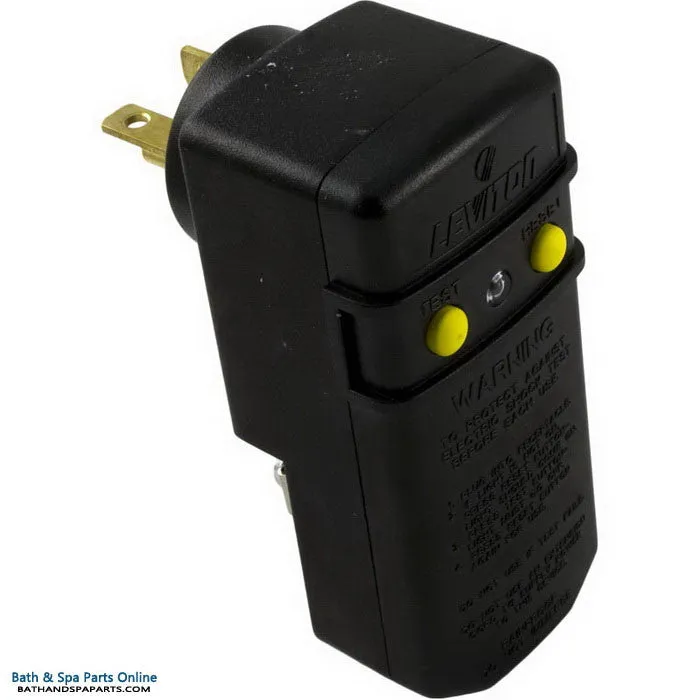 Leviton GFCI Breaker [20A] [SPST] [Right Angle Plug] (ELE6893)