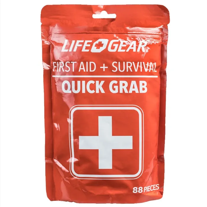 Life Gear 88pc Quick First Aid / Survival Kit