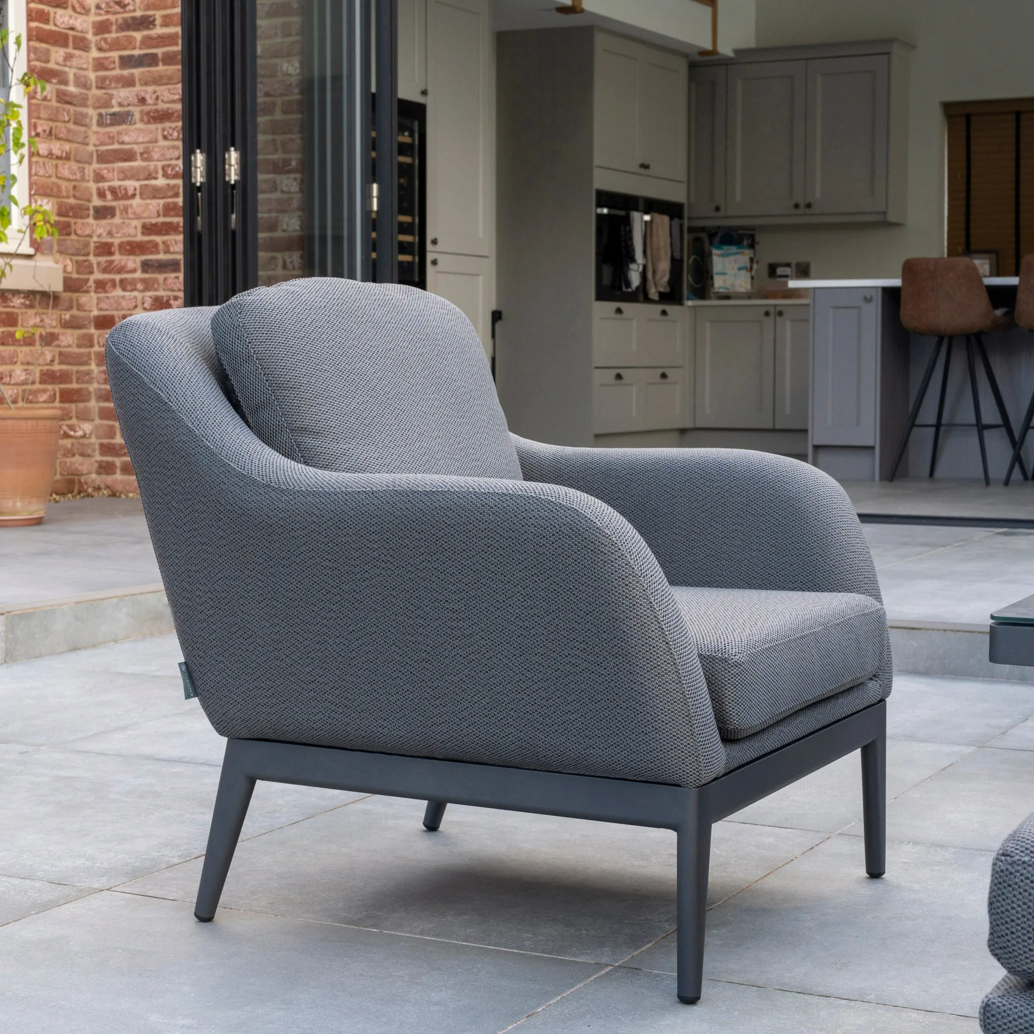 Luna Armchair in Grey