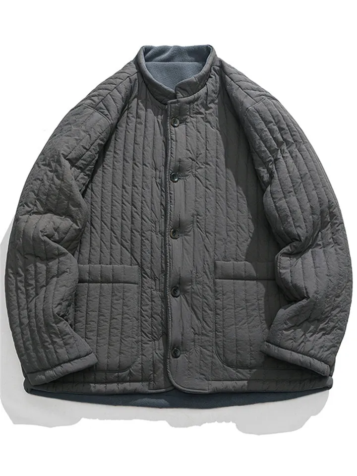 Men's Chinese Style Reversible Cotton-padded Coats