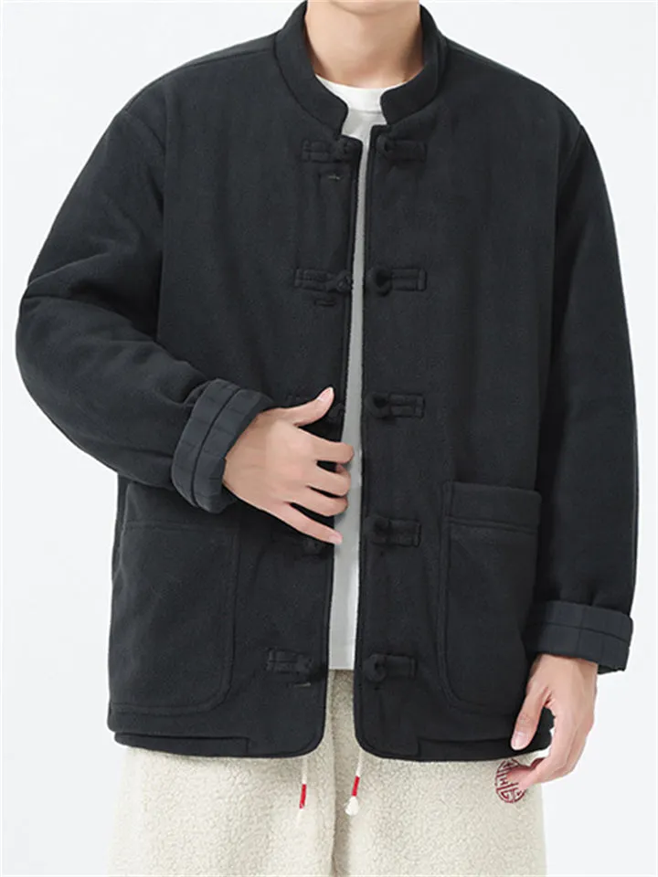 Men's Chinese Style Reversible Cotton-padded Coats