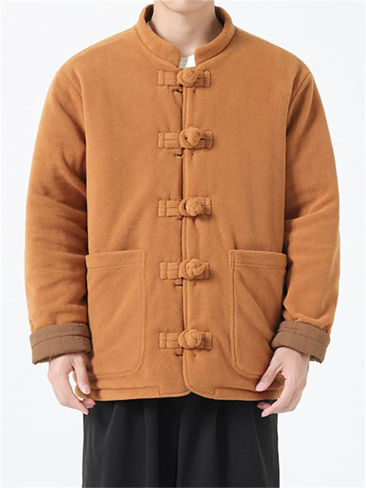 Men's Chinese Style Reversible Cotton-padded Coats