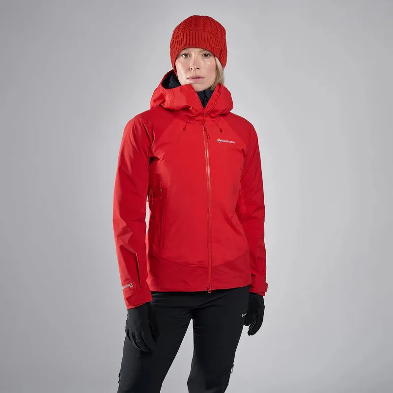 Montane Women's Phase XPD GTX Pro Waterproof Jacket - Adrenaline Red