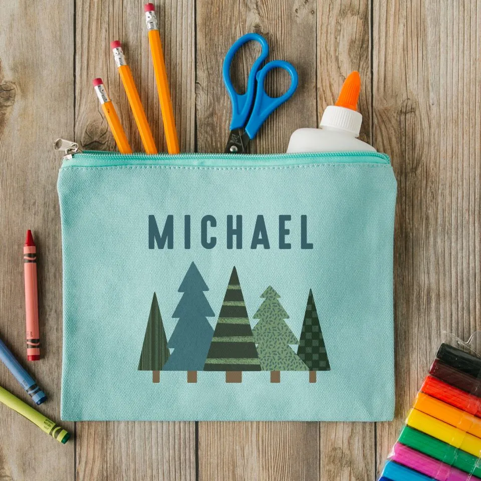 Personalized Kids Zippered Pencil Bags