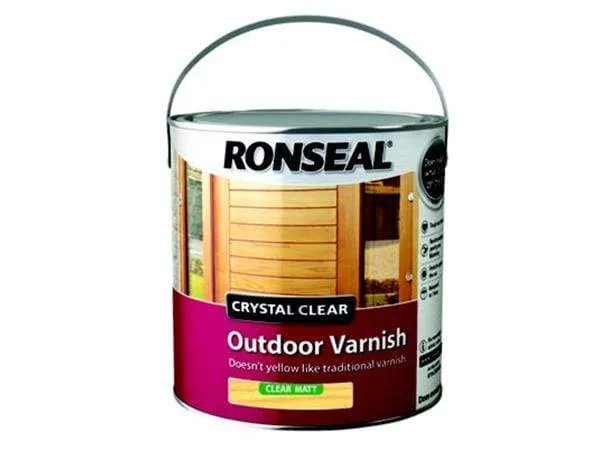 Ronseal 750Ml Crystal Clear Outdoor Matt Varnish