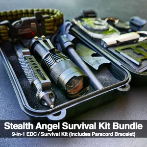 Stealth Angel 9-in-1 Survival Kit (With Paracord) (FREE) (FREE SHIPPING)