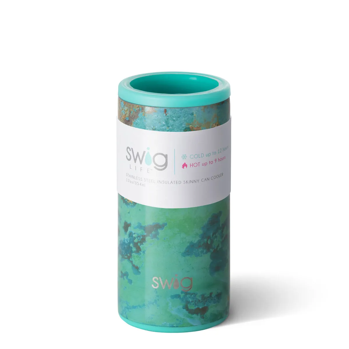 SWIG {COPPER PATINA} Skinny Insulated Stainless Steel Can Cooler (12 oz.)