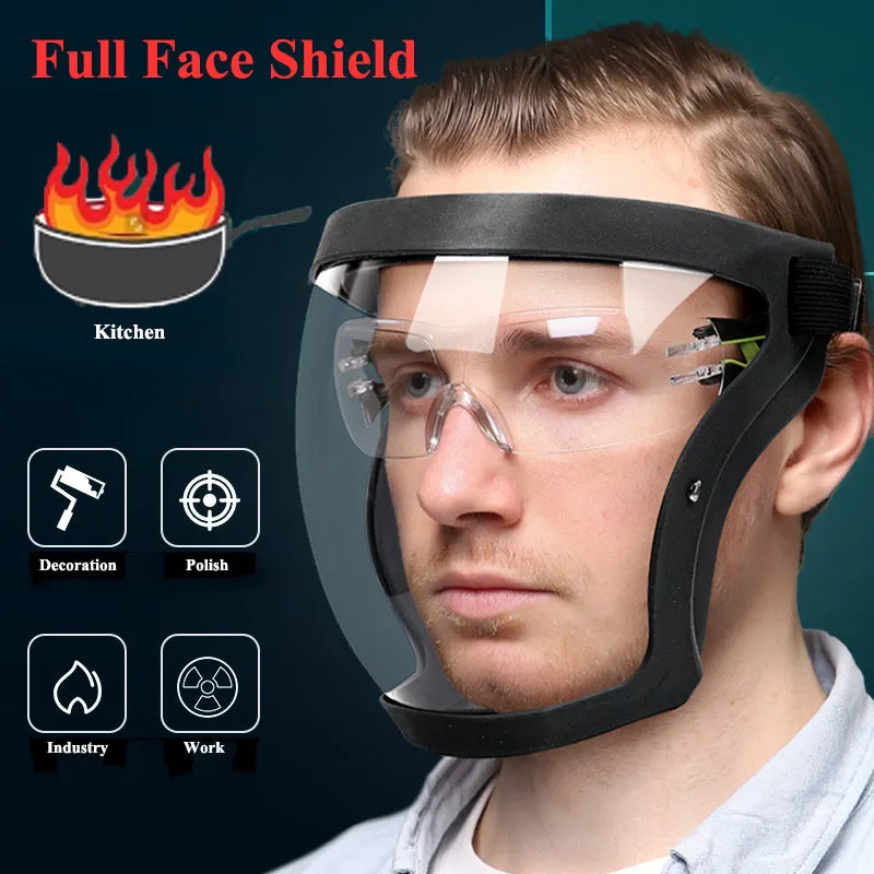 Transparent Face Shield for Outdoor and Kitchen Protection