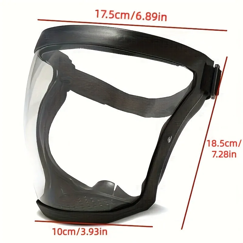 Transparent Face Shield for Outdoor and Kitchen Protection