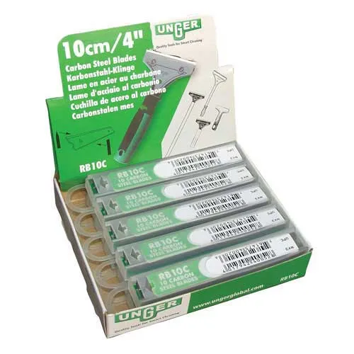 Unger 4" Replacement Blades Carbon Steel 1 x 10 pack