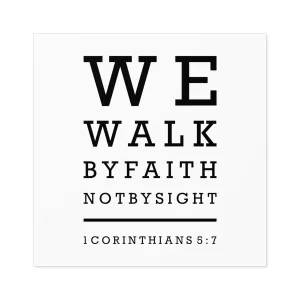 We Walk By Faith Sticker (Indoor\Outdoor)